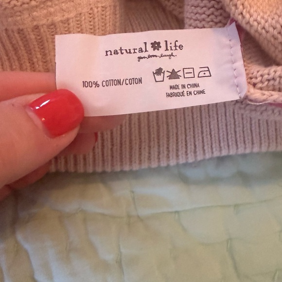 NATURAL LIFE Tie-Dye Crewneck Sweater in Pink, Purple, Brown, Navy - Picture 4 of 7